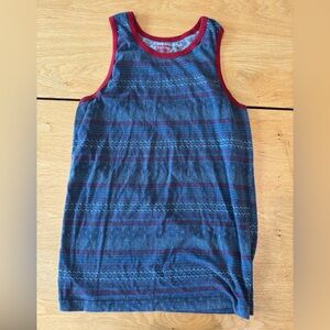 Levi's Kids Blue and Red Striped Tank Top